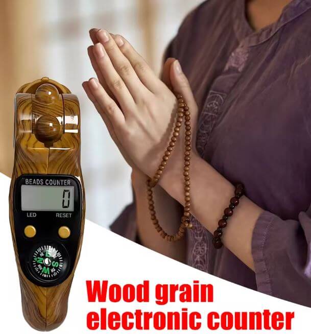 Digital Tasbih Counter With Compass